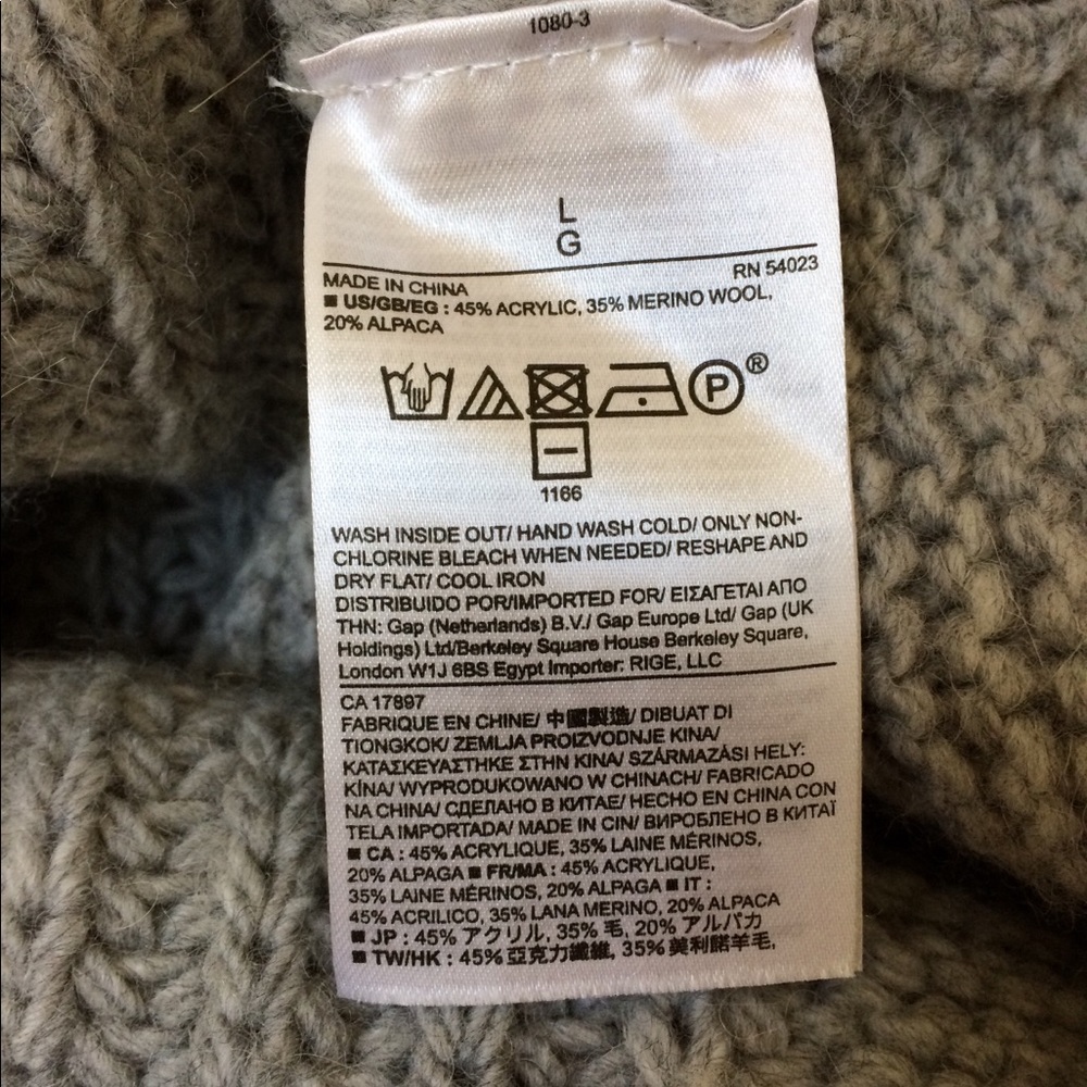 Banana Republic chunky sweater grey M - Picture 4 of 7